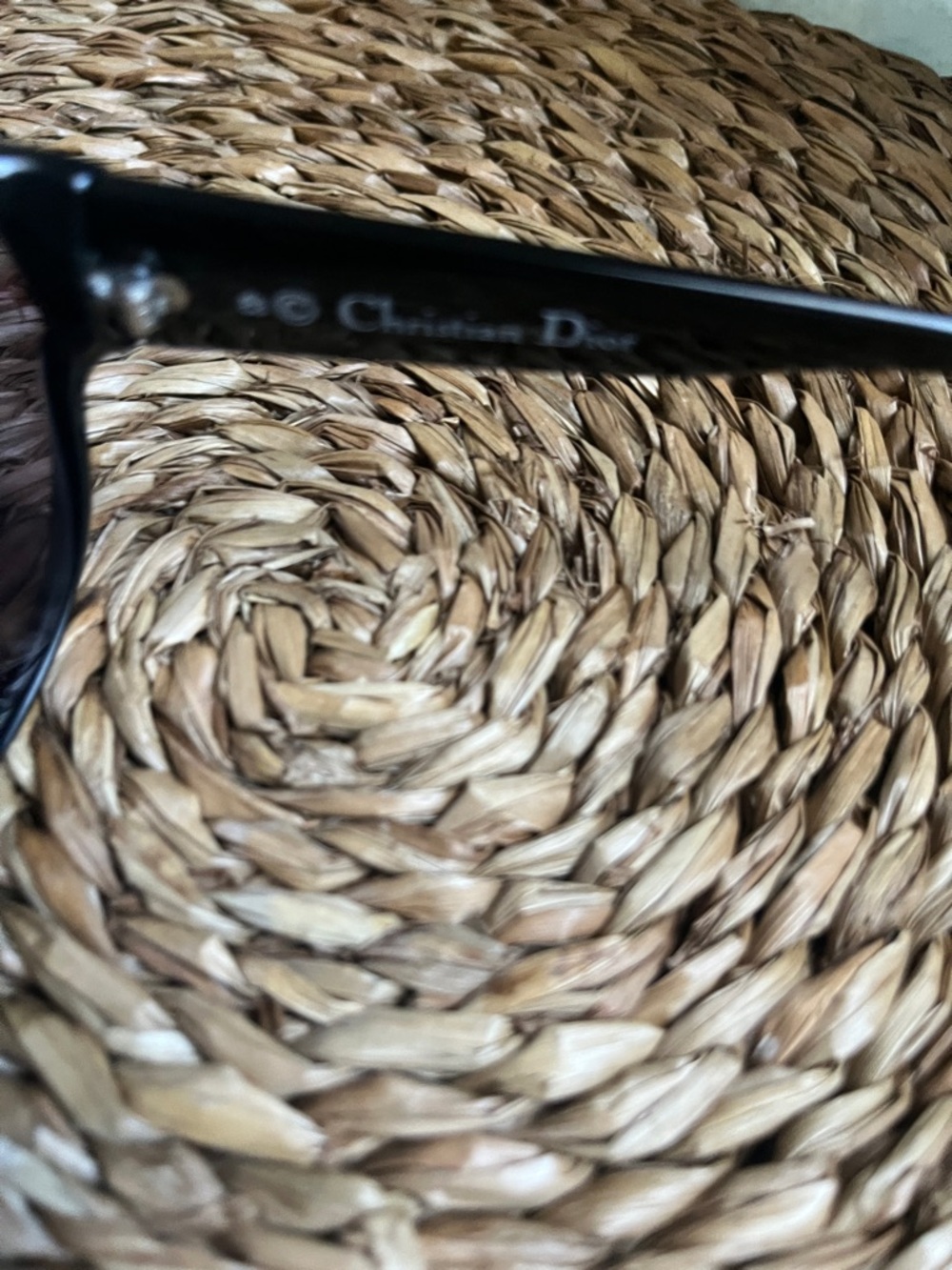 Vintage Cristian Dior 2438 Black Women's Sunglasses with Rhinestone Trim - Picture 7 of 16